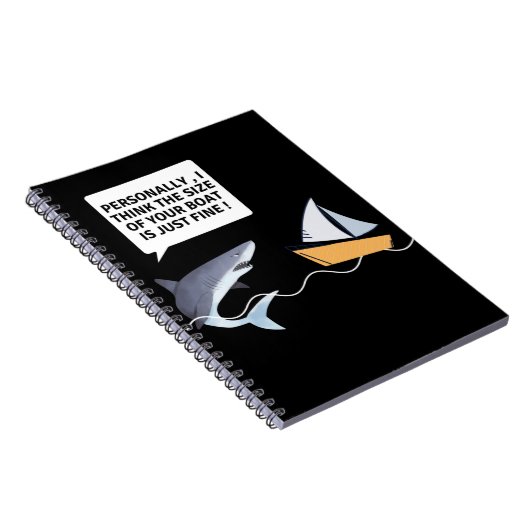 Carnet Drôle grand requin blanc dents Bite (Côté Droit)