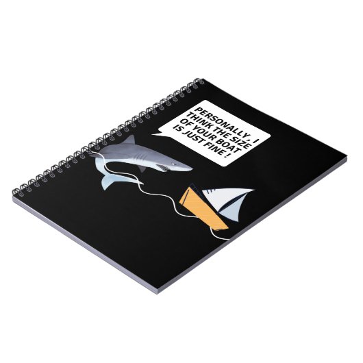 Carnet Drôle grand requin blanc dents Bite (Côté gauche)