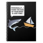 Carnet Drôle grand requin blanc dents Bite (Devant)