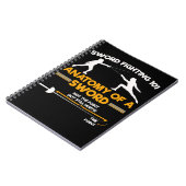Carnet Drôle Humour d'escrime Séquence de sport (Côté gauche)