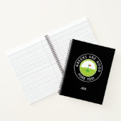 Carnet Drôle jeu de jour de golf avec monogramme progrès  (Intérieur)