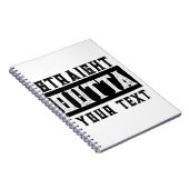 Carnet Drôle 'Juste En Dehors De Votre Texte' (Côté Droit)