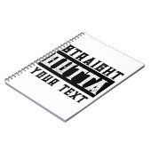 Carnet Drôle 'Juste En Dehors De Votre Texte' (Côté gauche)