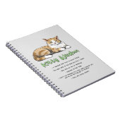Carnet Drôle Kitty sagesse (Côté Droit)