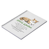 Carnet Drôle Kitty sagesse (Côté gauche)
