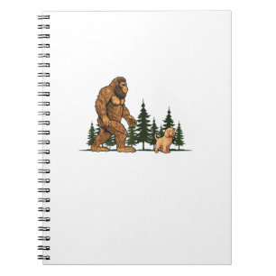 Carnet Drôle Labradoodle Bigfoot Chien Marche Chien Maman