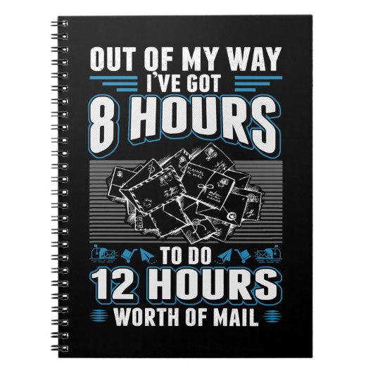 Carnet Drôle Mailman Humour Stressful Mail Carrier Job (Devant)