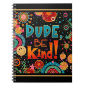 Carnet Drôle Mec Coloré Soyez Plutôt Heureux (Devant)