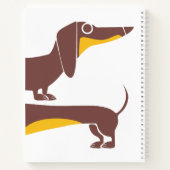 Carnet Drôle mignon dachshund pour parent chien long (Dos)