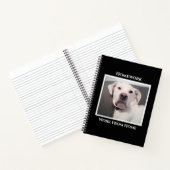 Carnet Drôle Mignon Grincheux Chien Blanc Noir Devoir (Intérieur)