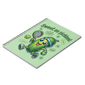 Carnet Drôle mignon sucré comme chatons Pickleball (Côté gauche)