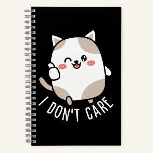 Carnet Drôle mignon Thumbs Sarcastic Cat Hauteur Citation