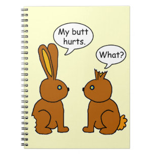 Carnet Drôle mon bout blesse des lapins