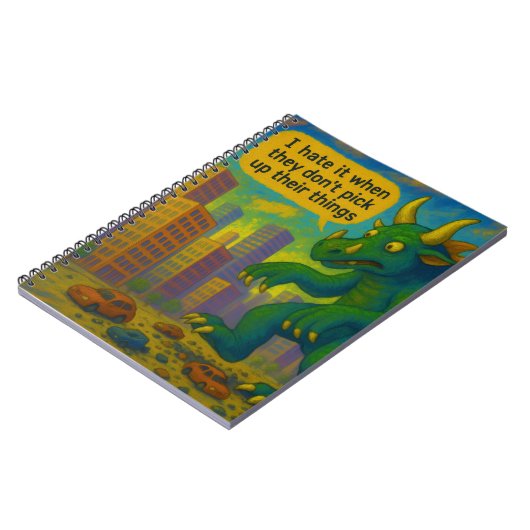 Carnet Drôle monstre Kaiju art marchant sur les choses Im (Côté gauche)