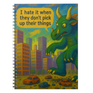 Carnet Drôle monstre Kaiju art marchant sur les choses Im