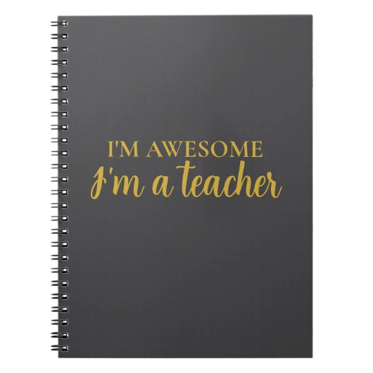 Carnet Drôle Motivation Incroyable Professeur Appréciatio (Devant)