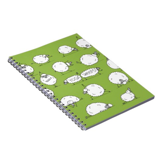 Carnet Drôle mouton faisant du yoga, croquis (Côté Droit)
