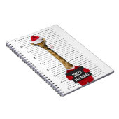 Carnet Drôle Mugshot Guilty Giraffe Noël (Côté Droit)