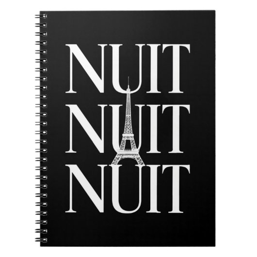 Carnet Drôle Nuit Nuit (Devant)