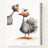 Carnet Drôle Oiseaux mignons Histoire et dessins (Dos)