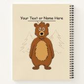 Carnet Drôle Ours de l'hibernation (Dos)