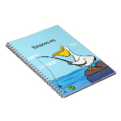 Carnet Drôle pélican de pêche (Côté Droit)