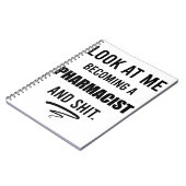 Carnet Drôle Pharmacien Graduation Party T-shirt cadeau (Côté gauche)