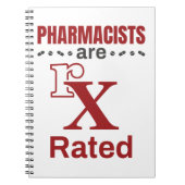 Carnet Drôle Pharmaciens Les pharmaciens sont classés rX (Devant)