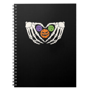 Carnet Drôle Pickle Halloween Squelette Mains Coeur Pumpk
