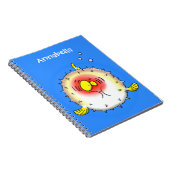 Carnet Drôle poisson poivron porc-épic caricature poisson (Côté Droit)