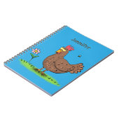 Carnet Drôle poulet rustique whimsical dessin animé (Côté gauche)