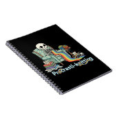 Carnet Drôle Procrasti tricot Squelette et chat avec (Côté Droit)