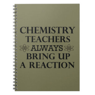 Carnet Drôle professeurs de chimie citations