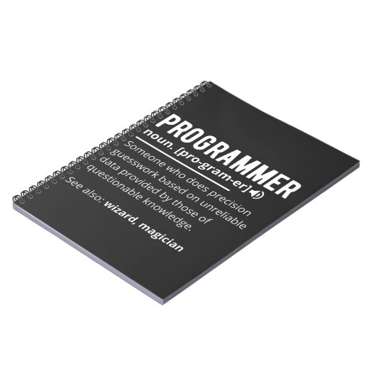 Carnet Drôle Programmer Code Développeur Définition (Côté gauche)