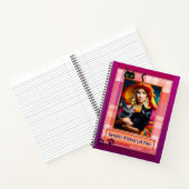 Carnet Drôle Purple Plaid Wicked Cat Fichiers Photo (Intérieur)