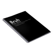 Carnet Drôle Sarcastique Bruh Définition - Citation Sarca (Côté Droit)