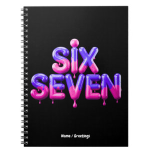 Carnet Drôle Six Sept 67 Mème Gen Alpha Style Viral Cool