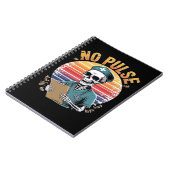 Carnet Drôle Skeleton Nurse No Pulse Design - Humour fonc (Côté gauche)