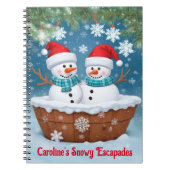 Carnet Drôle Snowmen (Devant)