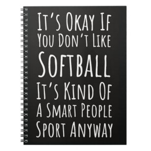 Carnet Drôle Softball Cadeaux Fastpitpitch Team Joueur Sp