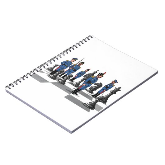 Carnet Drôle Soldats d'échecs Drôle Dessin Militaire Renc (Côté gauche)