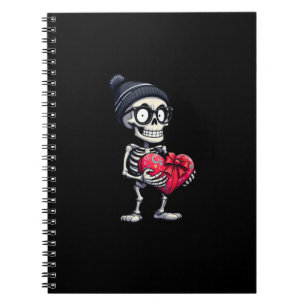 Carnet Drôle Squelette Hommes Femmes Squelette Coeur Vale