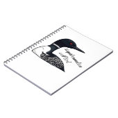 Carnet Drôle Stupide Loup Oiseau Canadien (Côté gauche)