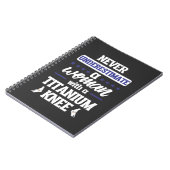 Carnet Drôle Substitut du genou Femme Chirurgie Récupérat (Côté gauche)