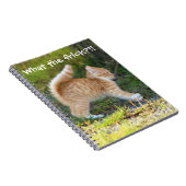 Carnet Drôle Surpris Ginger Kitten. Quelle merde ? (Côté Droit)