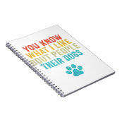 Carnet Drôle Tu Sais Ce Que J'Aime Chez Les Gens Leurs Ch (Côté Droit)