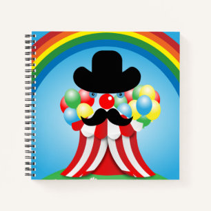 Carnet Drôle visage clown