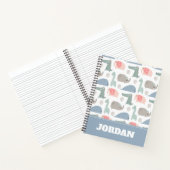 Carnet Drôle Visage mignon Doodle Motif animal (Intérieur)