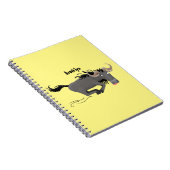 Carnet Drôle wildebeest tourner dessin animé illustration (Côté Droit)