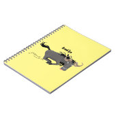 Carnet Drôle wildebeest tourner dessin animé illustration (Côté gauche)